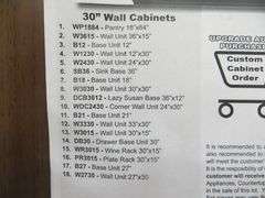 Rustic Walnut Shaker Kitchen Cabinet Set 12'x15'