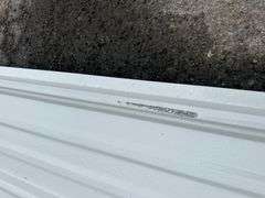 White Corrugated Metal Panel 3'x16'
