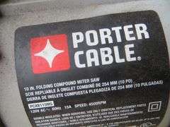 Porter Cable 10" Compound Miter Saw
