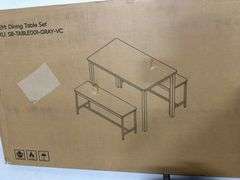 3-Piece Bench Style Dining Furniture Set