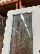 White Fiberglass, Decorative Entrance Door 36"x80", Right Hand