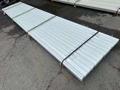 White Corrugated Metal Panel 3'x16'
