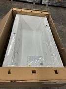Signature 60" Three Wall Alcove Acrylic Whirlpool Tub with Right Drain Left Hand Pump and Overflow