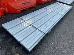 White Corrugated Metal Panel 3'x12'