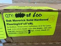 Red Oak Maverick Hardwood Flooring 3/4"x5"xRL
