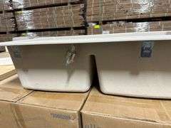 Granite Champagne Double Bowl Sink 33"x22"x8 1/2"