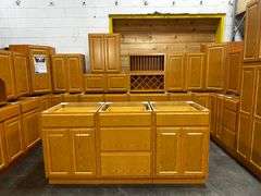 Assembled Regal Oak Kitchen Cabinet Set 10'x16'x10'