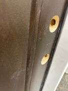 Brown Fiberglass, Decorative Entrance Door 36"x80", Left Hand