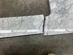 Carrara Marble Double Basin Vanity Top 60"x22"