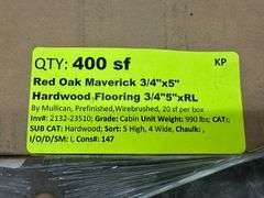 Red Oak Maverick Hardwood Flooring 3/4"x5"xRL