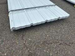 White Corrugated Metal Panel 3'x8'