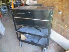 U.S. General Rolling Tool Cart w/ Drawer & Keys
