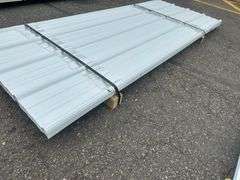 White Corrugated Metal Panel 3'x8'