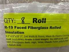 R-19 Faced Fiberglass Rolled Insulation