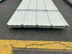 White Corrugated Metal Panel 3'x12'