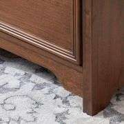 Bradstone 63" Walnut Brown Wood Executive Desk