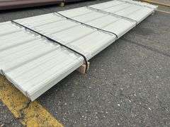 White Corrugated Metal Panel 3'x12'