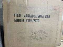 55.1-inch 3-in-1 convertible Sofa Bed Black