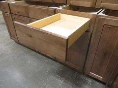 Rustic Walnut Shaker Kitchen Cabinet Set 12'x15'