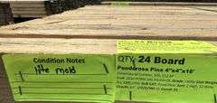 Ponderosa Pine Dimensional Lumber 4"x4"x16'