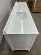 Strada White 84" Double Vanity