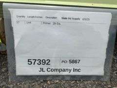 Green Primer Corrugated Metal Panel 3'x12'
