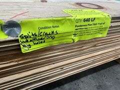 Ponderosa Pine T&G 1"x6"x8'