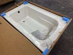 ProFlo "Hillsboro" 60'' x 36'' Soaking Bathtub For Alcove Installation, Biscuit