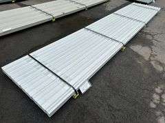 White Corrugated Metal Panel 3'x16'