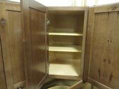 Rustic Walnut Shaker Kitchen Cabinet Set 12'x15'