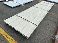 White Corrugated Metal Panel 3'x12'
