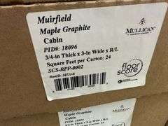 Maple Graphite Hardwood Flooring 3/4"x3"xRL