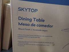 Black Skytop Outdoor Dining Table 28 3/4" x42"x 42"