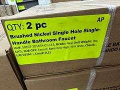 Brushed Nickle Single Hole Single Handle Bathroom Faucet