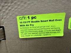 10 Cubic Foot Double Smart Wall Oven With Air Fry