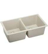 Granite Champagne Double Bowl Sink 33"x22"x8 1/2"