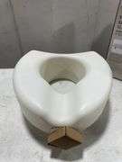 Medline 5" Raised Toilet Seat with Lock, No Arms, White, 400 lb Capacity