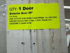 Exterior Steel Door 36" RH