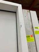 Exterior Full Decorative Glass Fiberglass Door 36"x80" RH