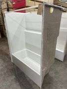 White Fiberglass Shower Enclosure 32 1/2"X60"X76 " Right Hand Drain
