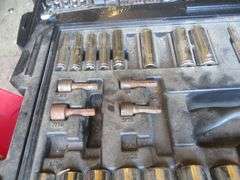 Husky Tool Box w/ Sockets, Wrenches & Bits
