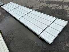 White Corrugated Metal Panel 3'x16'