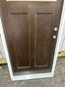 Brown Fiberglass, Decorative Entrance Door 36"x80", Left Hand