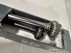 Ribbed Knob Curtain Rod