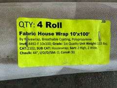 Fabric House Wrap 10'x100'