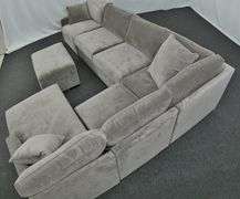 Macys Radley 5pc Fabric Apartment Sectional WITH OTTOMAN Online Retail: $4774
