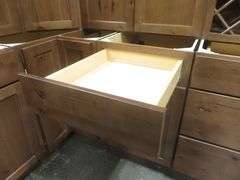 Rustic Walnut Shaker Kitchen Cabinet Set 12'x15'