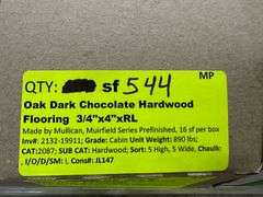 Oak Dark Chocolate Hardwood Flooring 3/4"x4"xRL