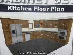 Frontier Shaker Kitchen Cabinet Set 12'x15'