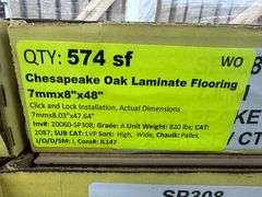 Chesapeake Oak Laminate Flooring 7MMx8"x48"